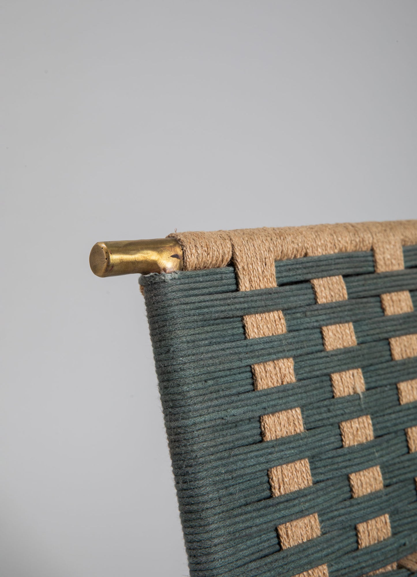 Twist & Knot Green Stool