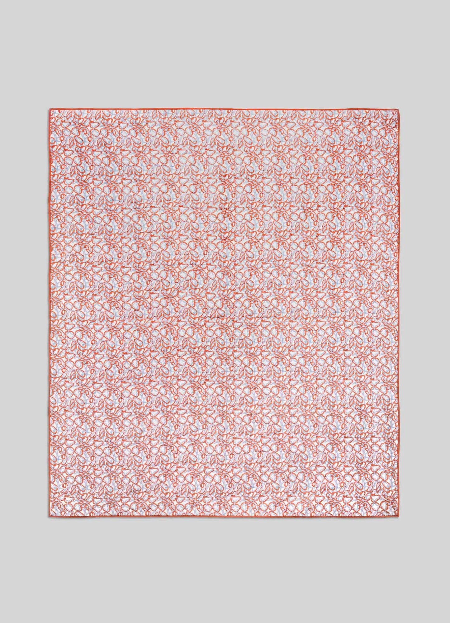 Paigah Orange & Blue King Size Quilt