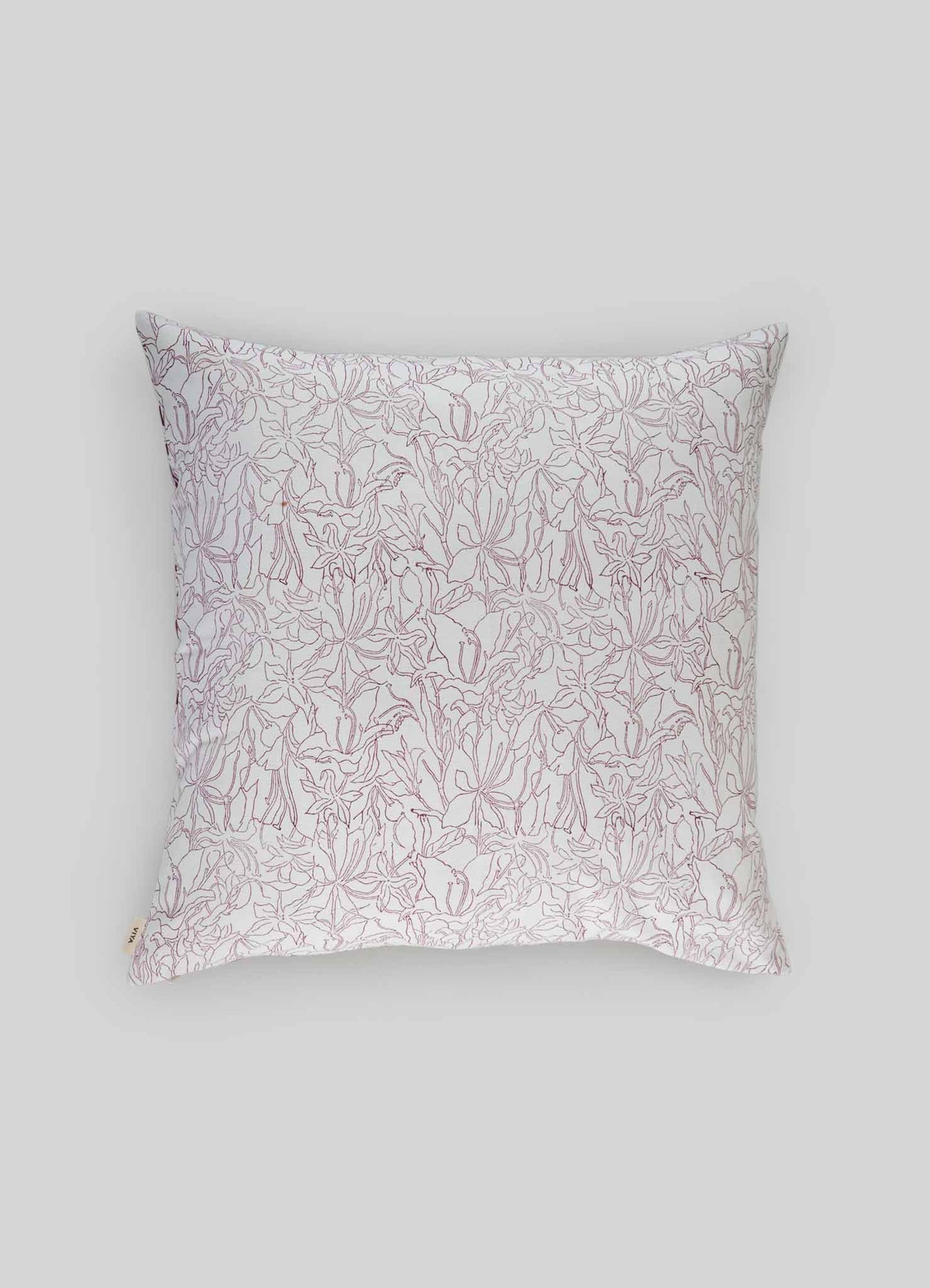 Spring Bouquet Maroon Cushion Cover 24"x24"