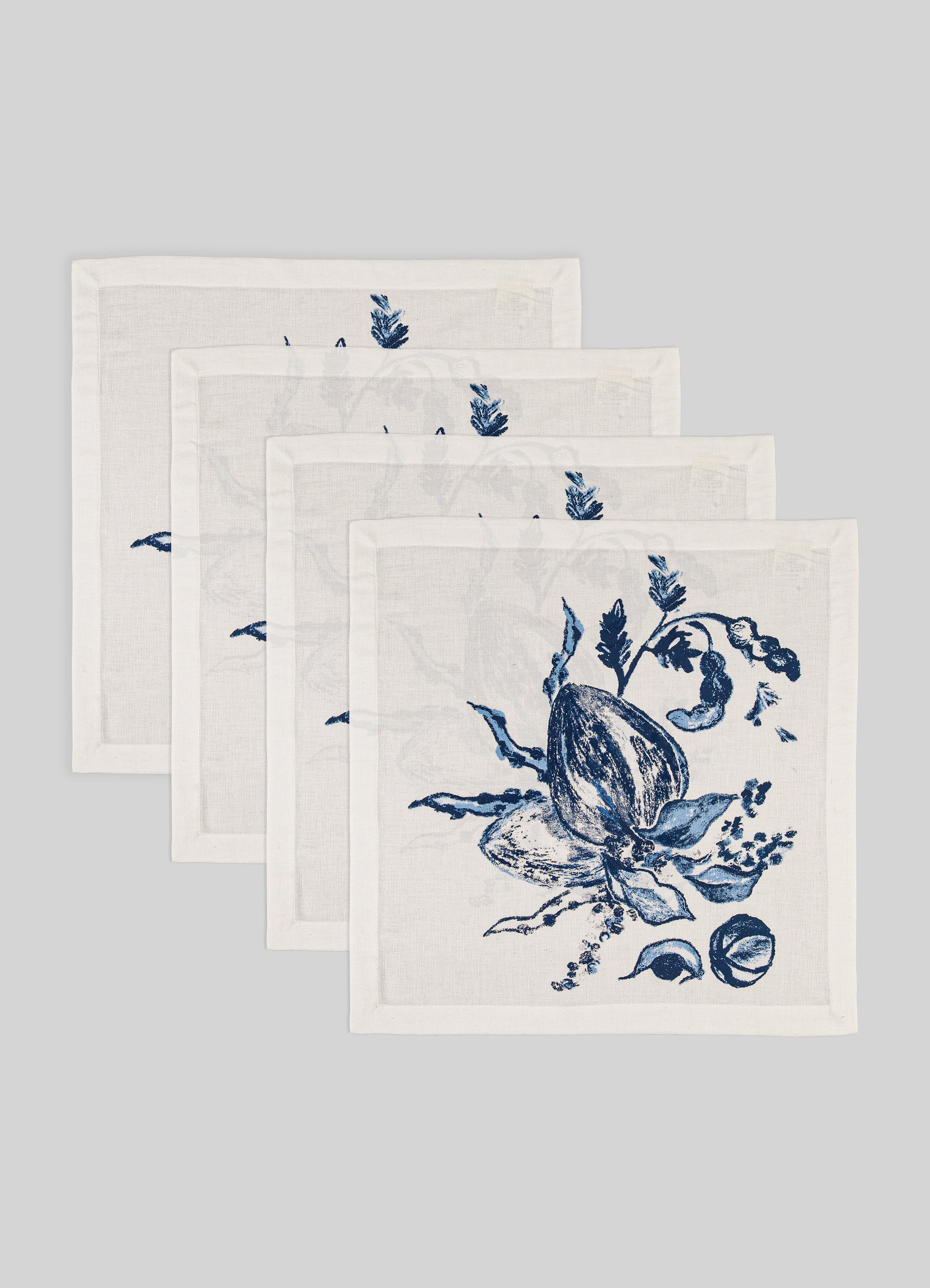 Coconut Blue Napkins - Set of 4