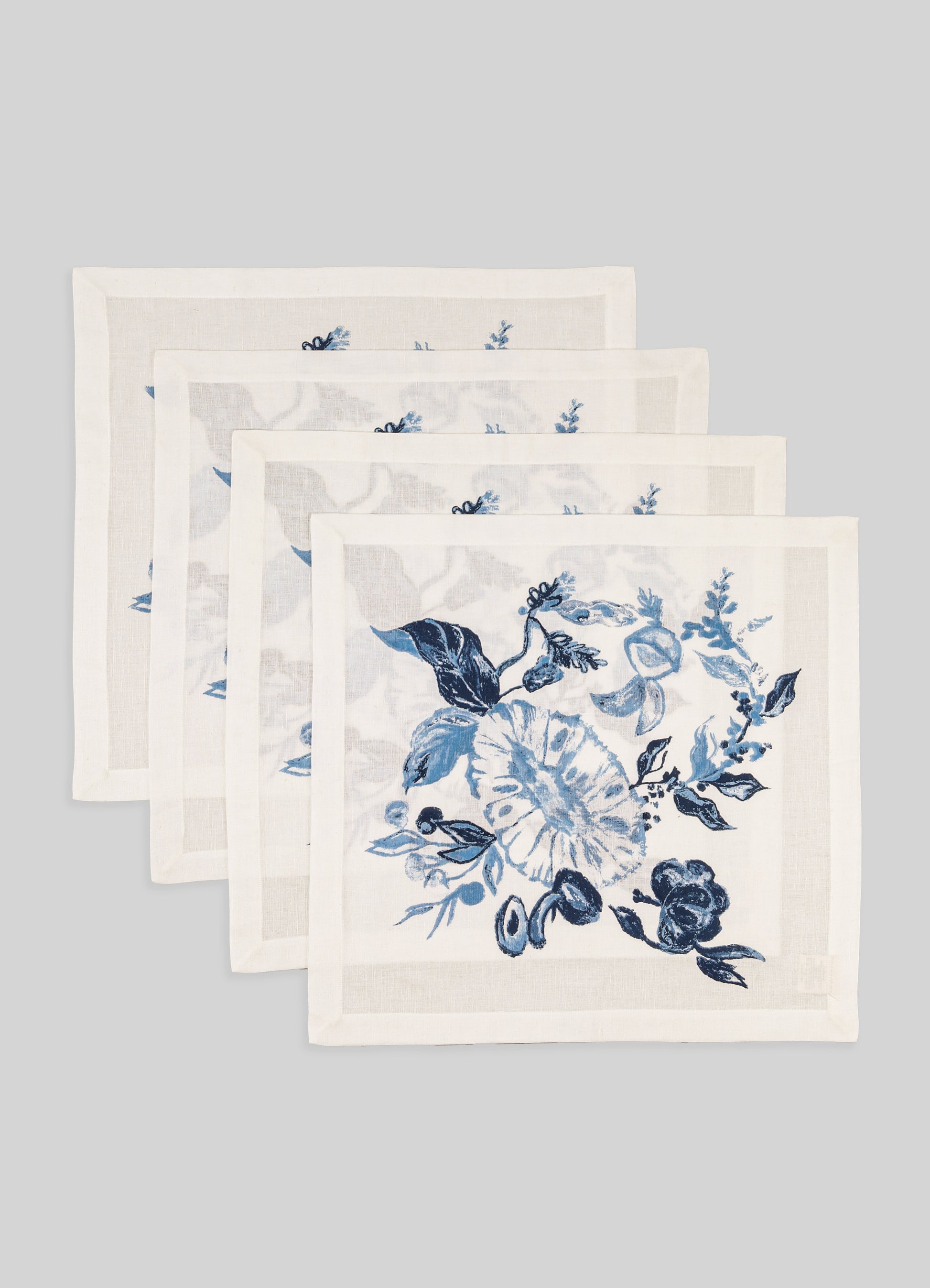 Jackfruit Blue Napkins - Set of 4