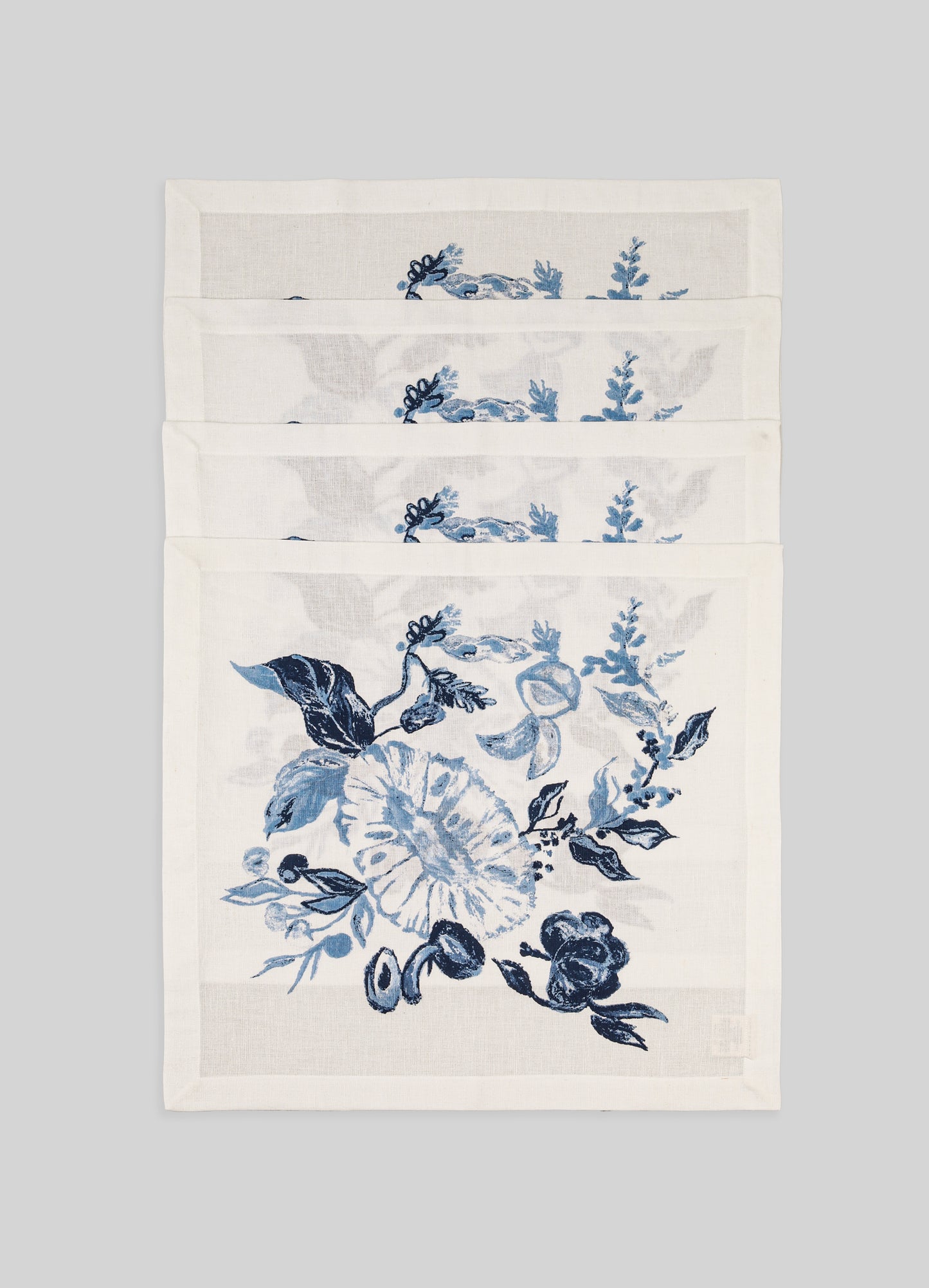 Jackfruit Blue Napkins - Set of 4