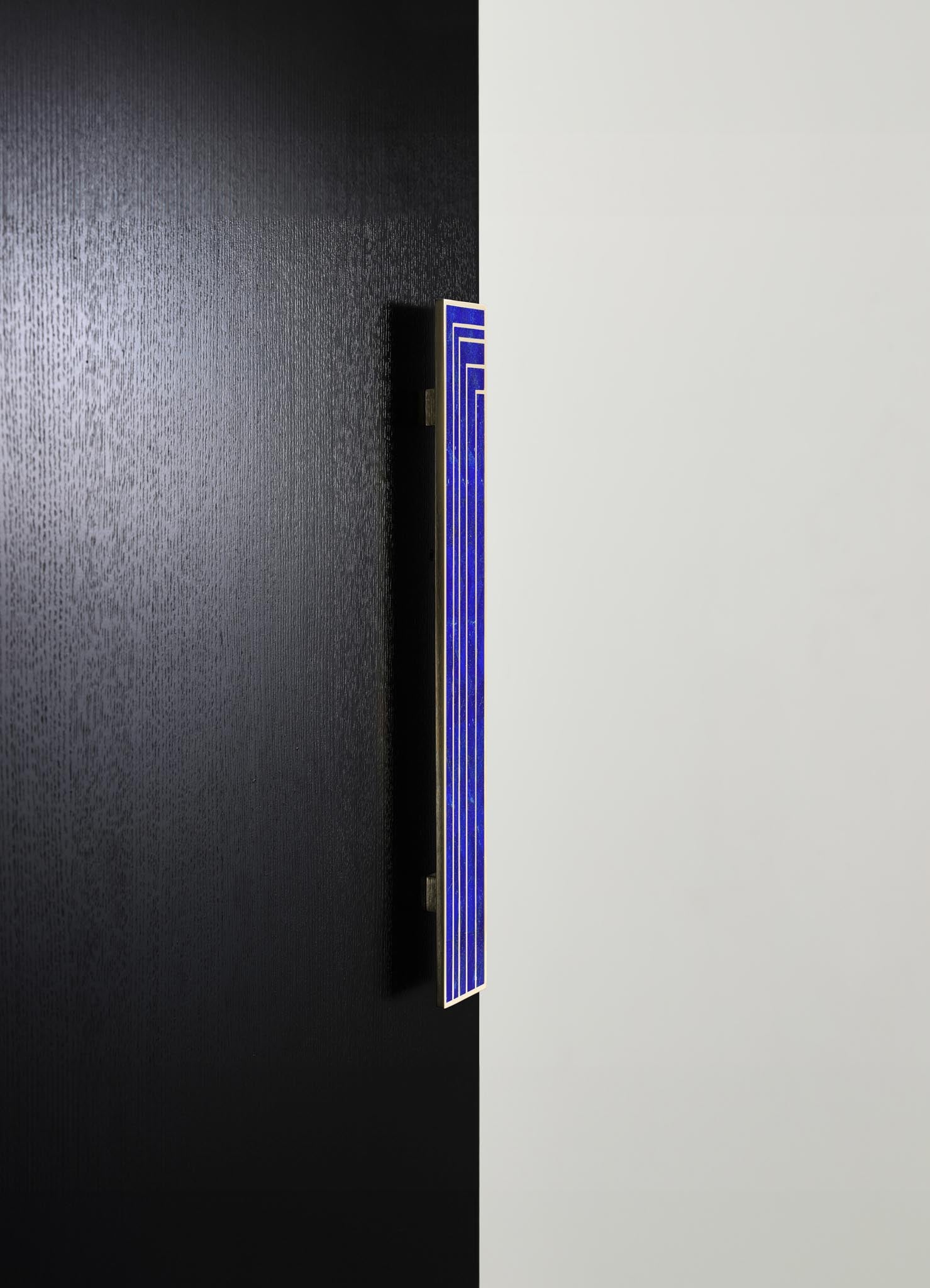 brass inlay stone handles for doors