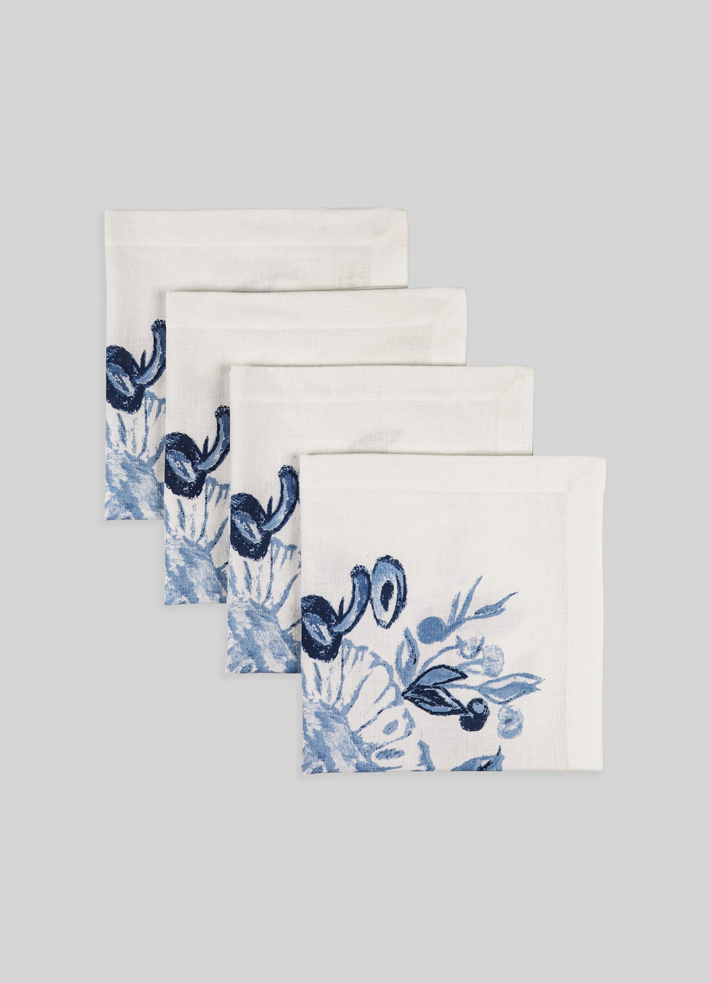 Jackfruit Blue Napkins - Set of 4