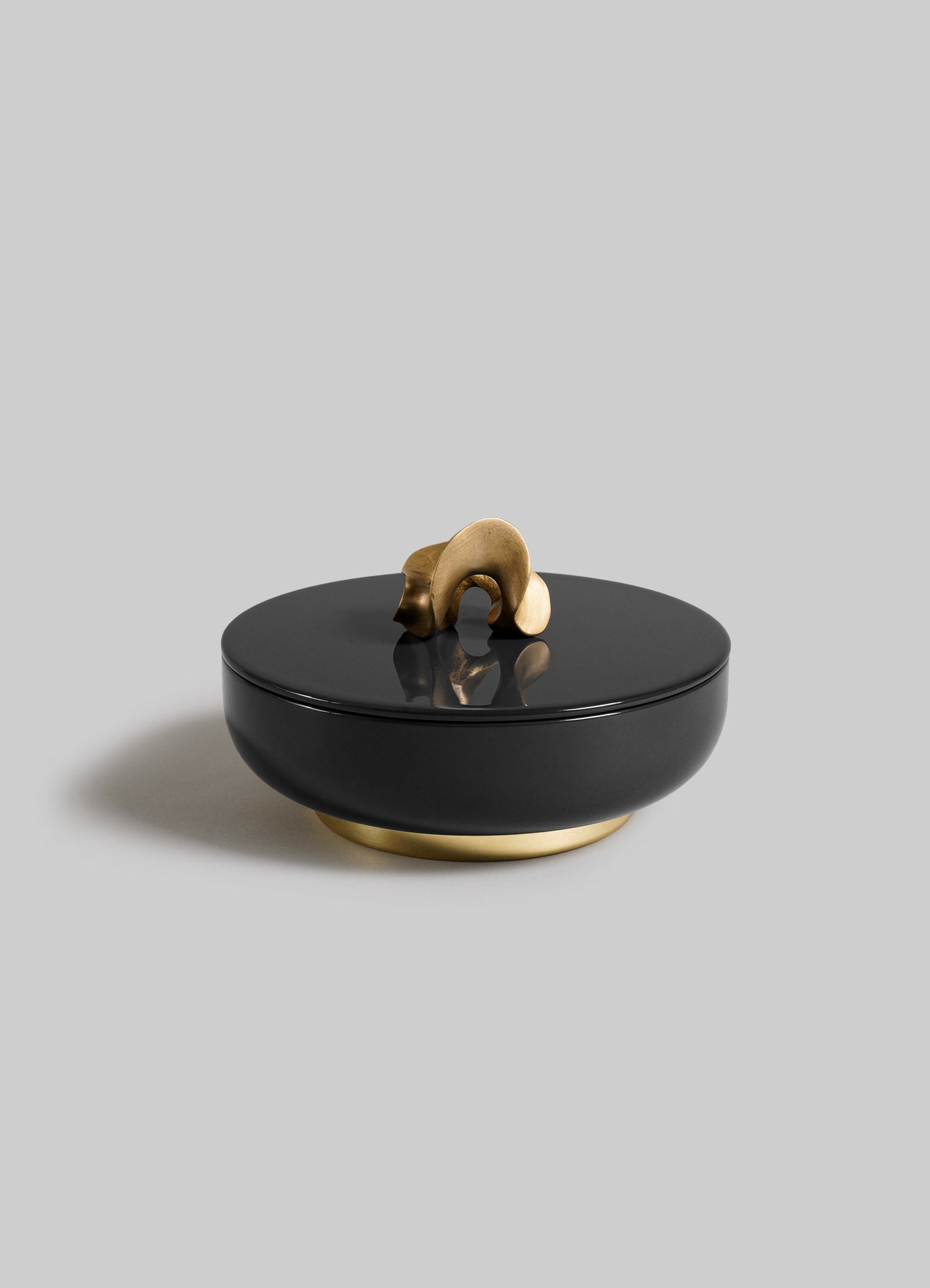 Saffron Black Trinket Box Large
