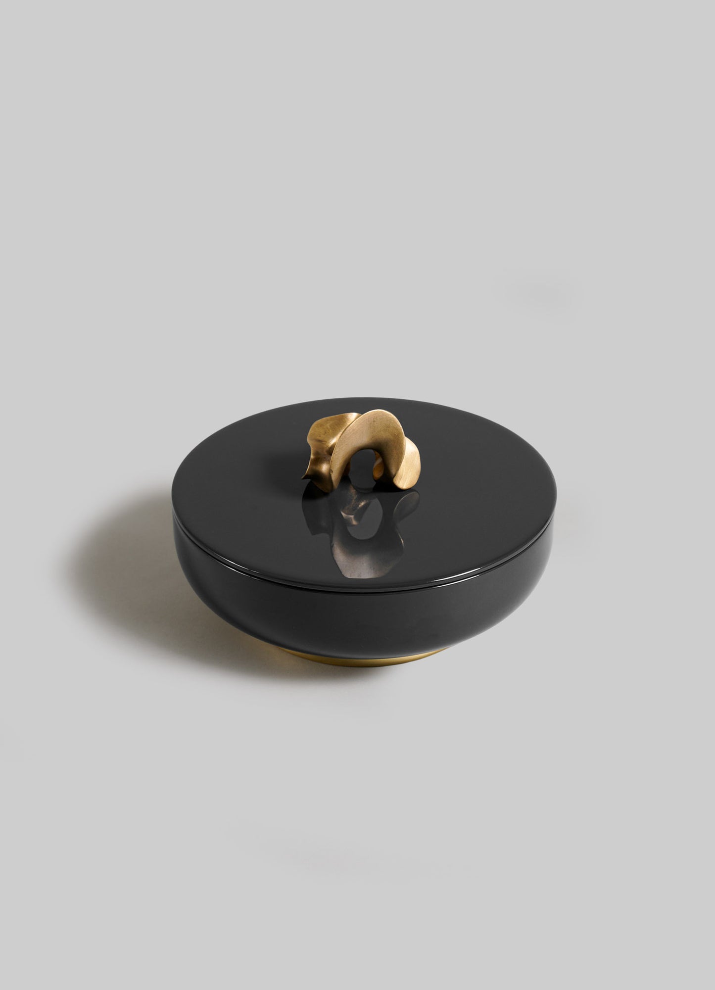 Saffron Black Trinket Box Large