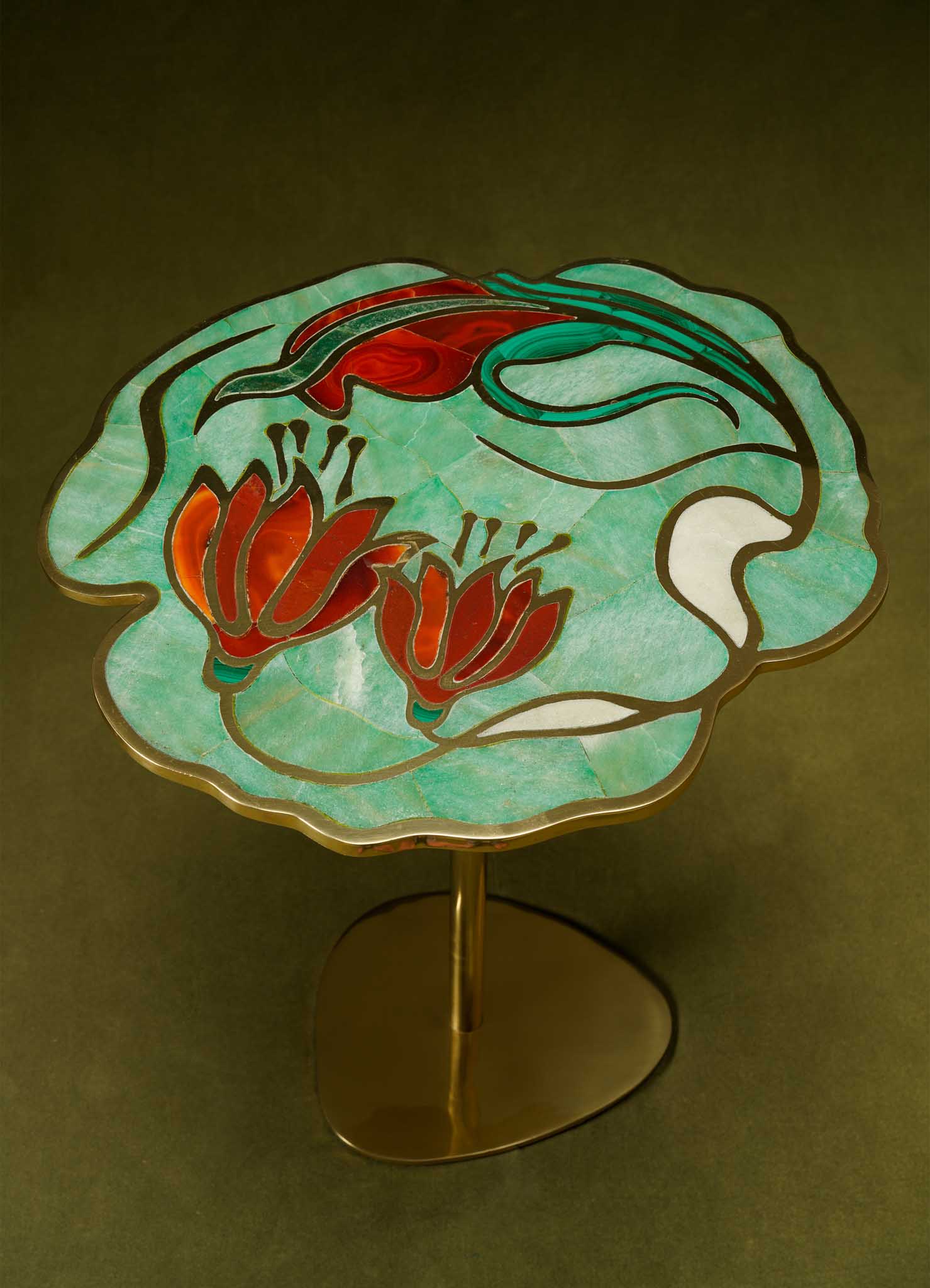 Viya Gulmohar Inlay Side table