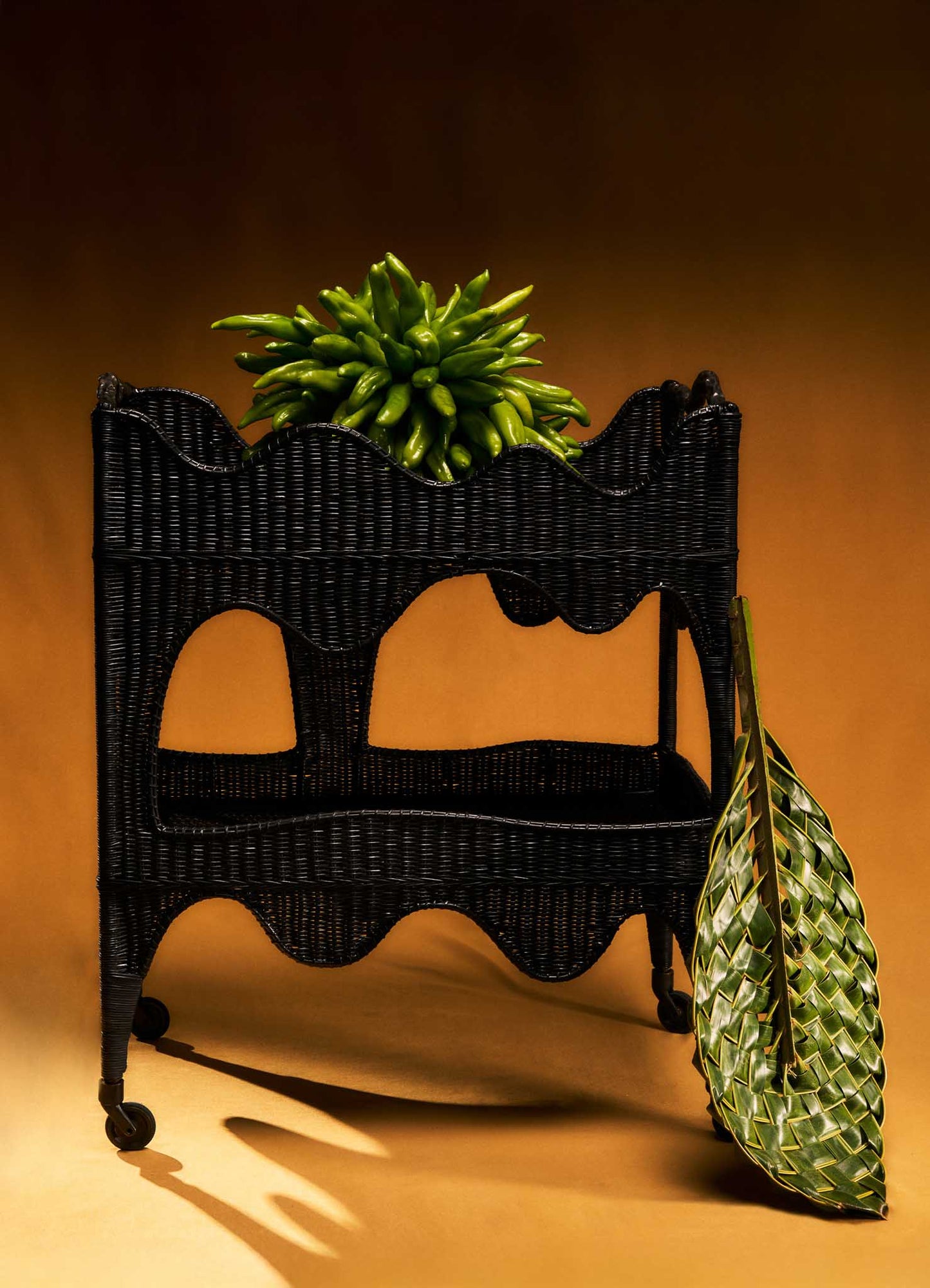 Majuli Bronze Cane Trolley