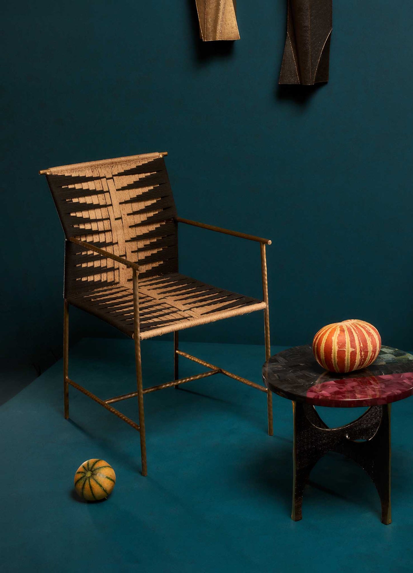 Twist & Knot Black & Natural Chair