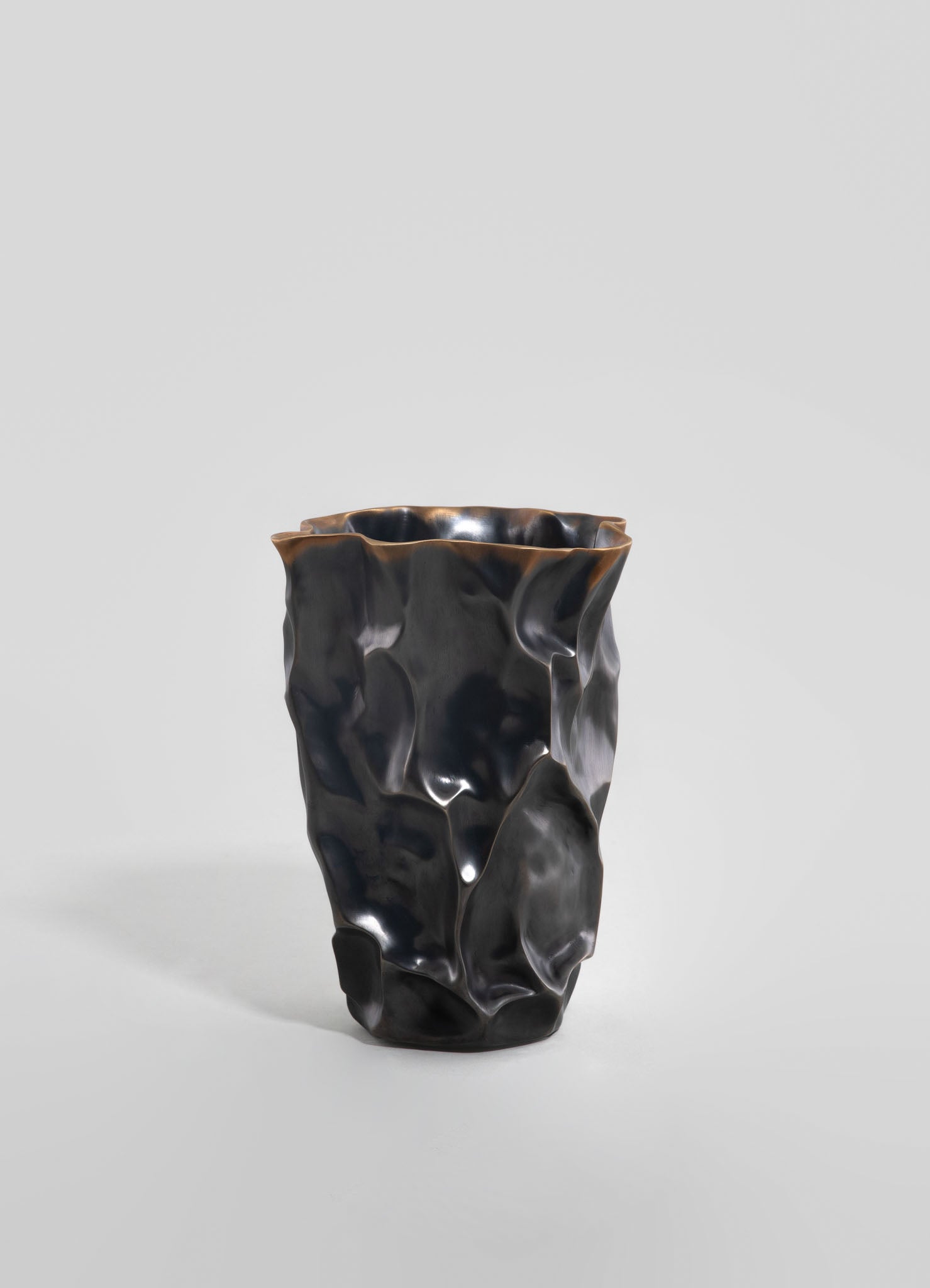 brass handcarfted vase