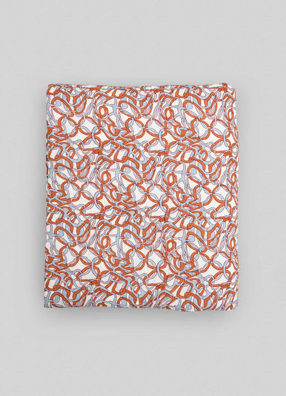 Paigah Orange & Blue King Size Quilt
