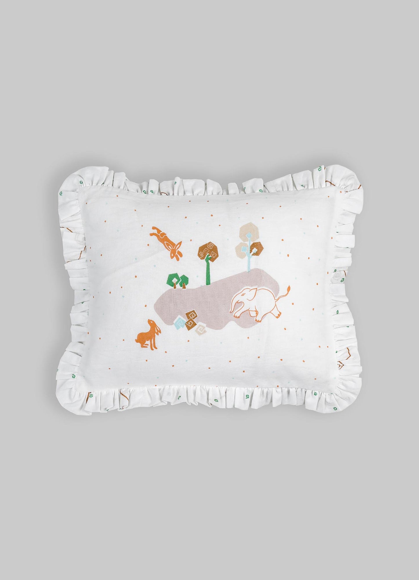 Elephant & Hare Aqua Pillow