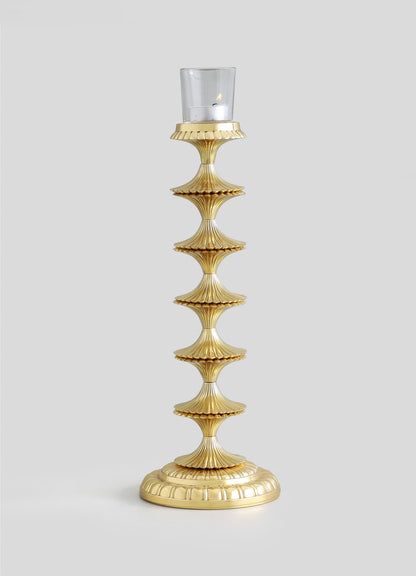 Rambagh Gold Candle Stand Tall