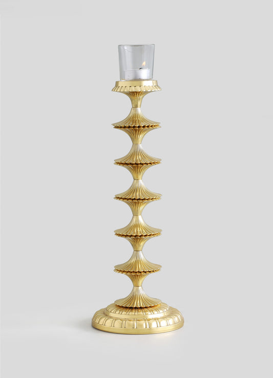 Rambagh Gold Candle Stand Tall