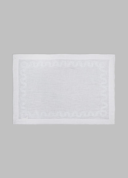 luxury white table mats