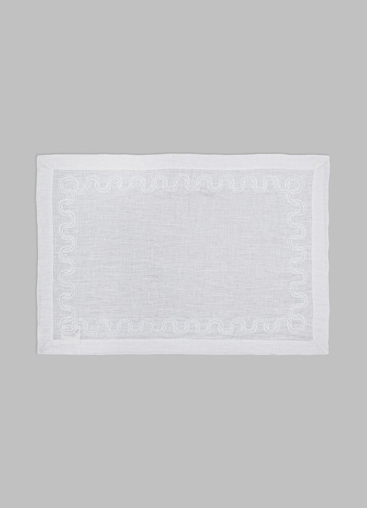 luxury white table mats