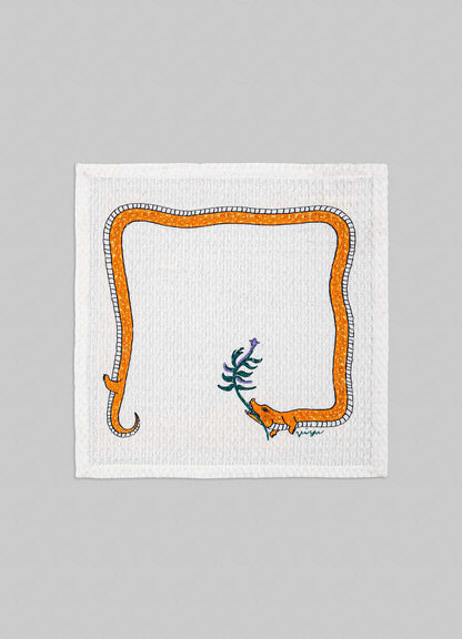 Lurking Crocodile Face Towels - Set of 4