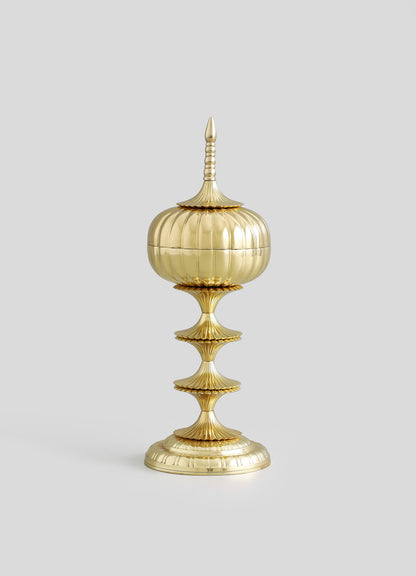 Hawa Mahal Gold Finial Bowl Large