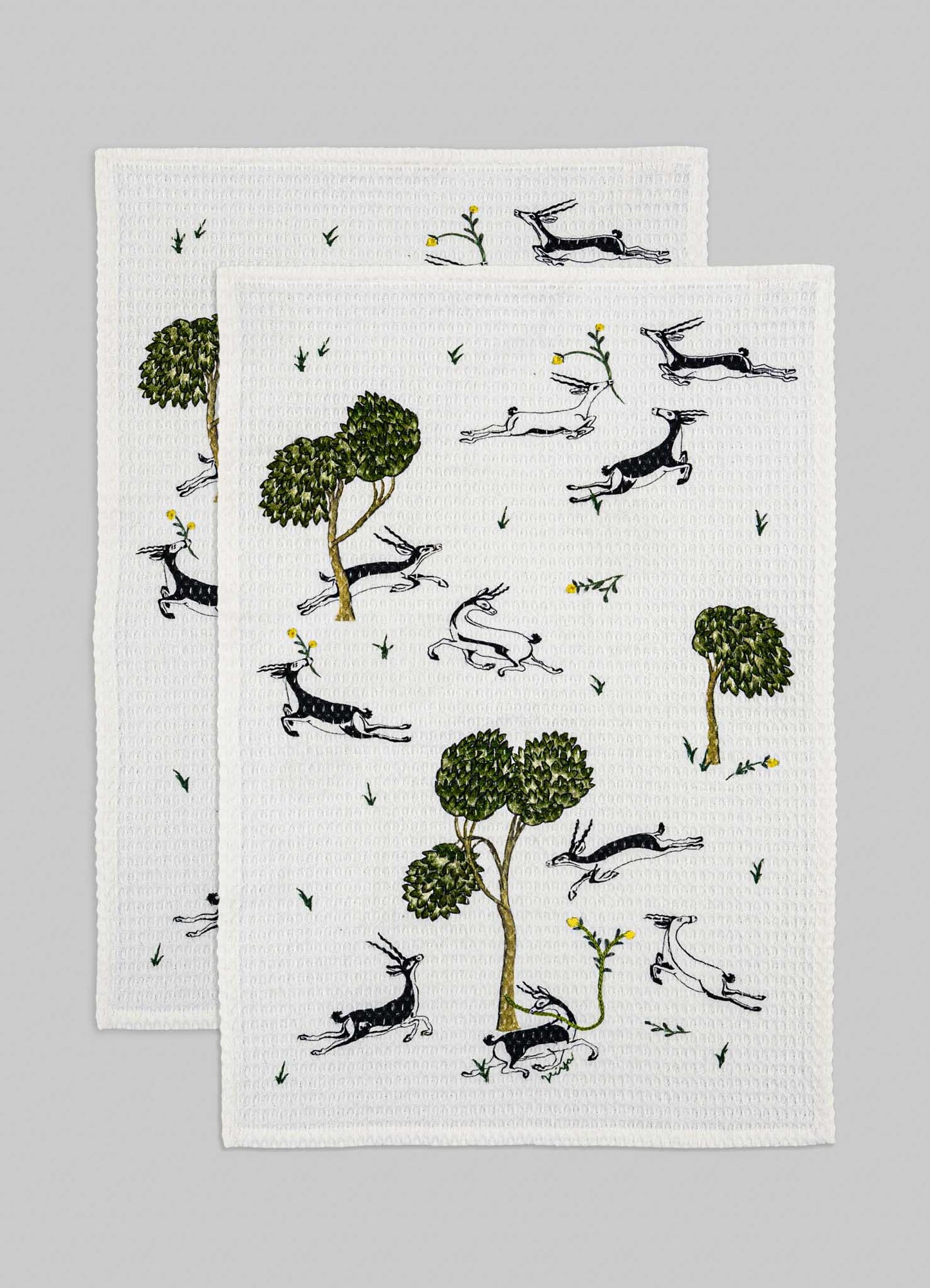 Majestic Blackbuck Hand Towels - Set of 2