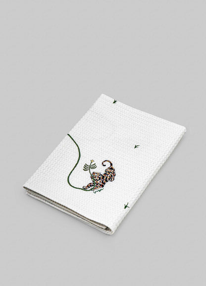 Lounging Tiger Bath Towel