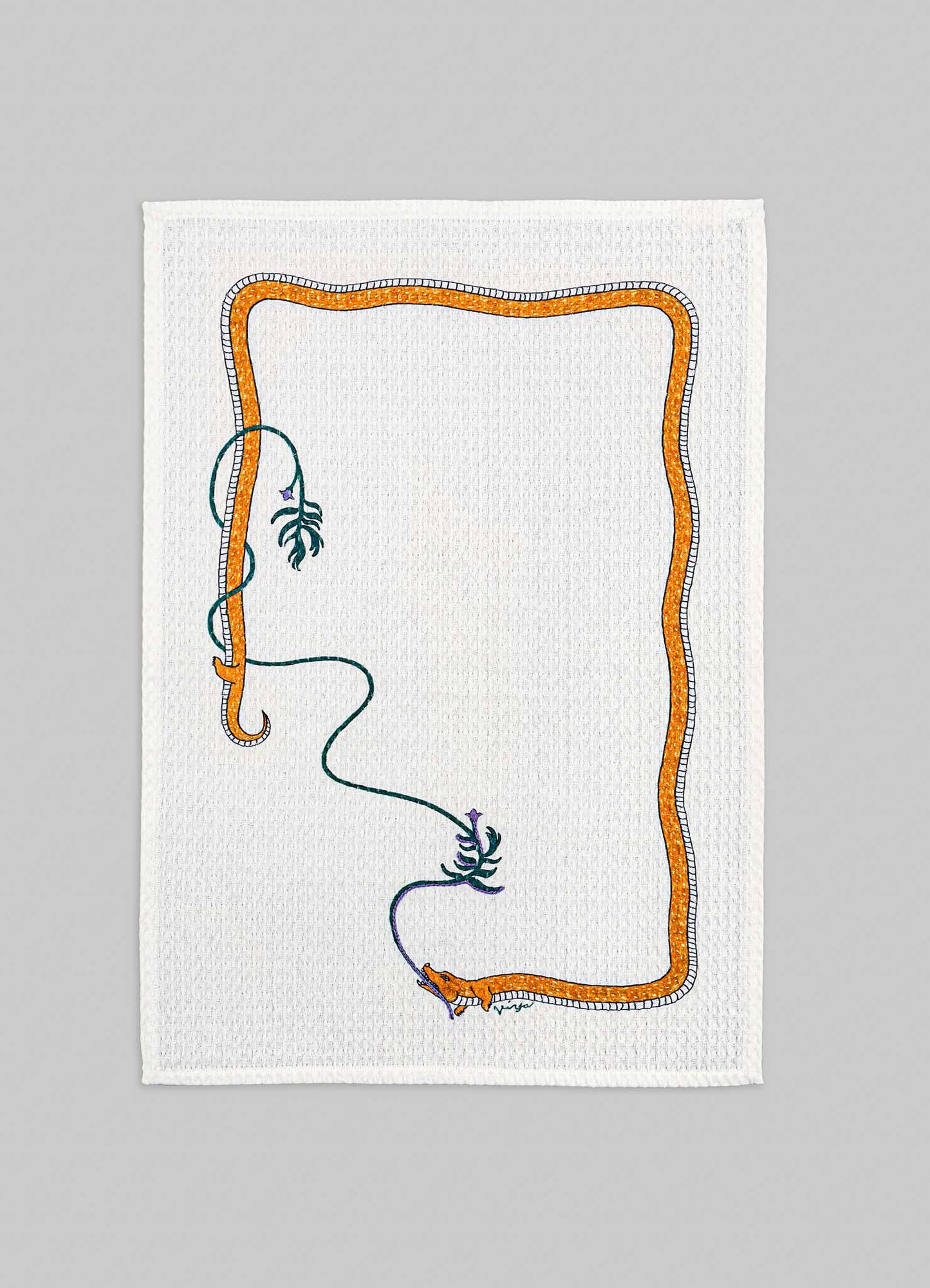Lurking Crocodile Hand Towels - Set of 2
