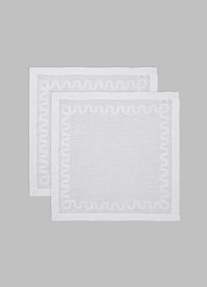 luxury white cotton napkins