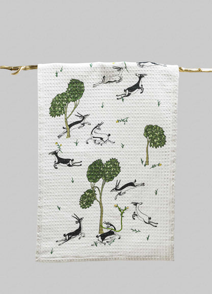 Majestic Blackbuck Hand Towels - Set of 2