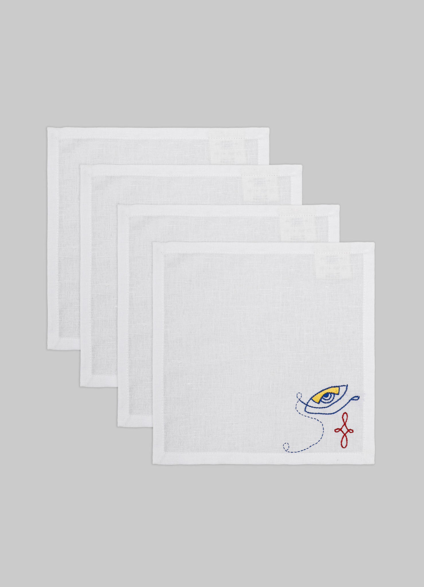 luxury cocktail beverage napkins viya evil eye