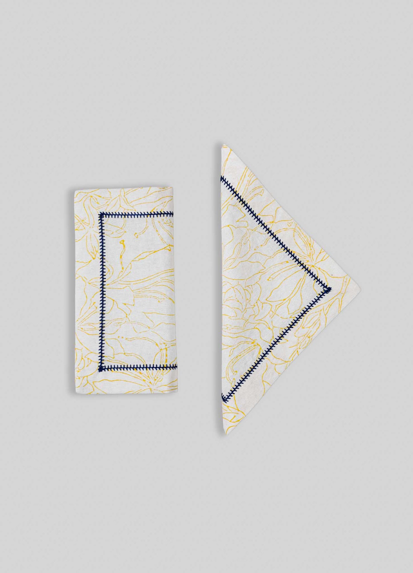 Spring Bouquet Yellow Cocktail Napkins - Set of 4
