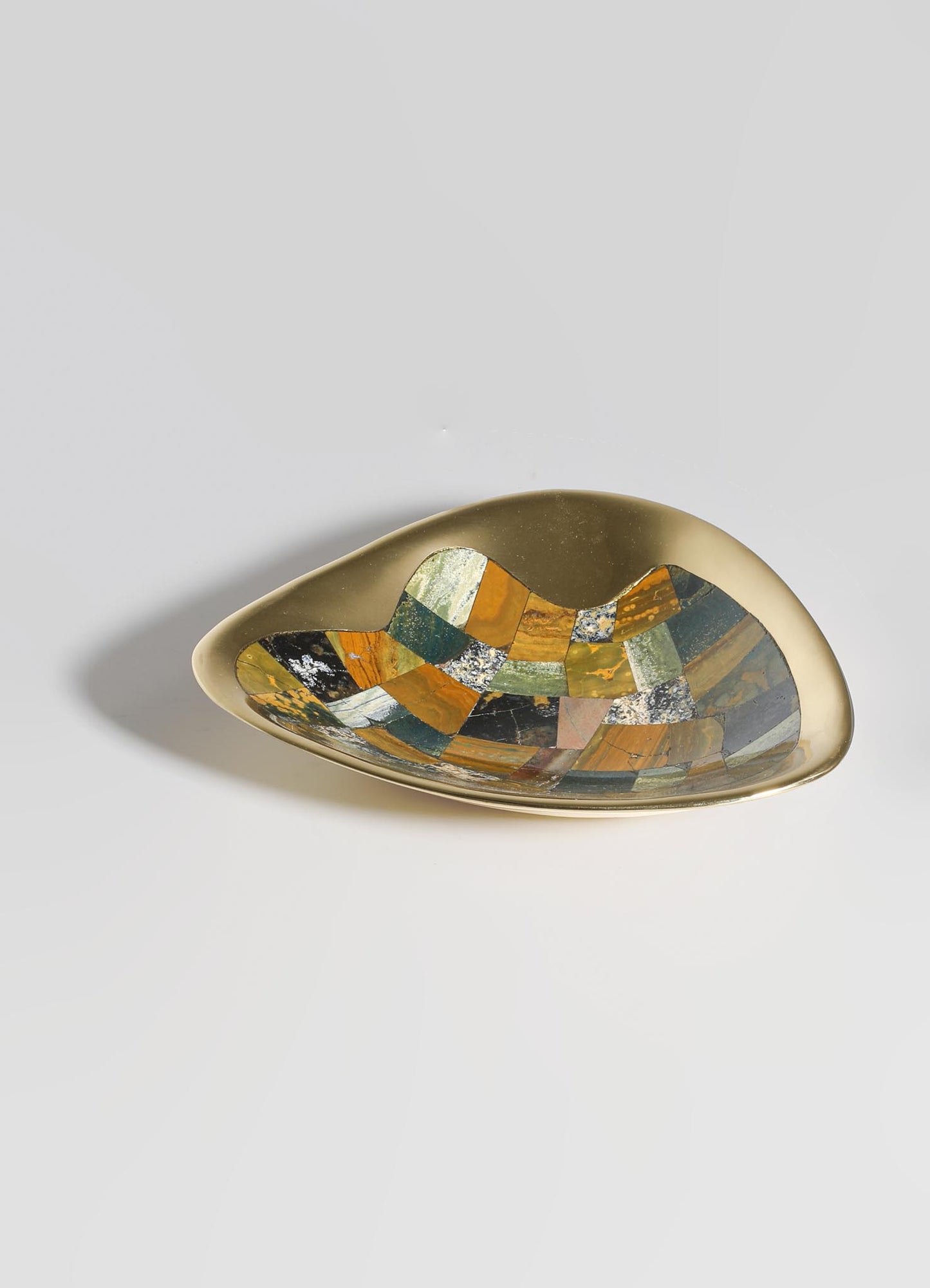 stone brass inlay bowls 