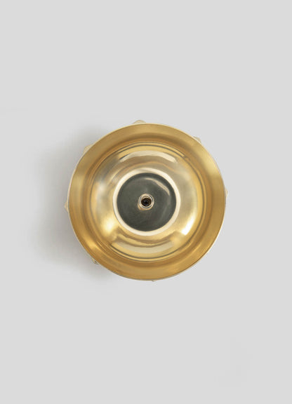 akhand luxury brass diya blue