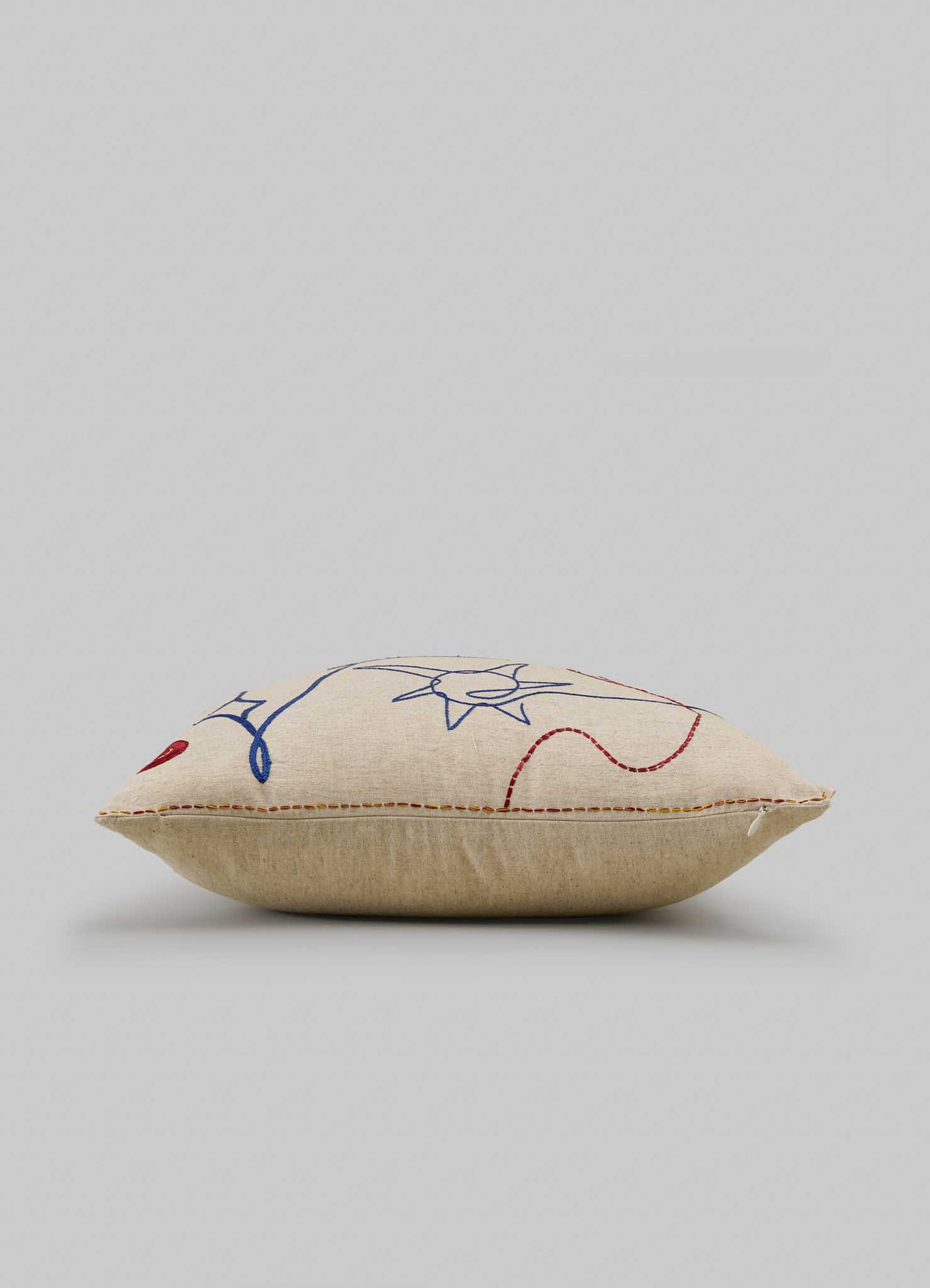 Viya Evil Eye Embroidered Cushion