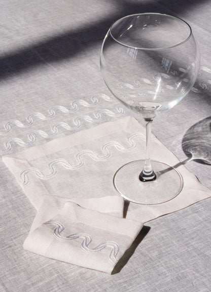 luxury white bar napkins