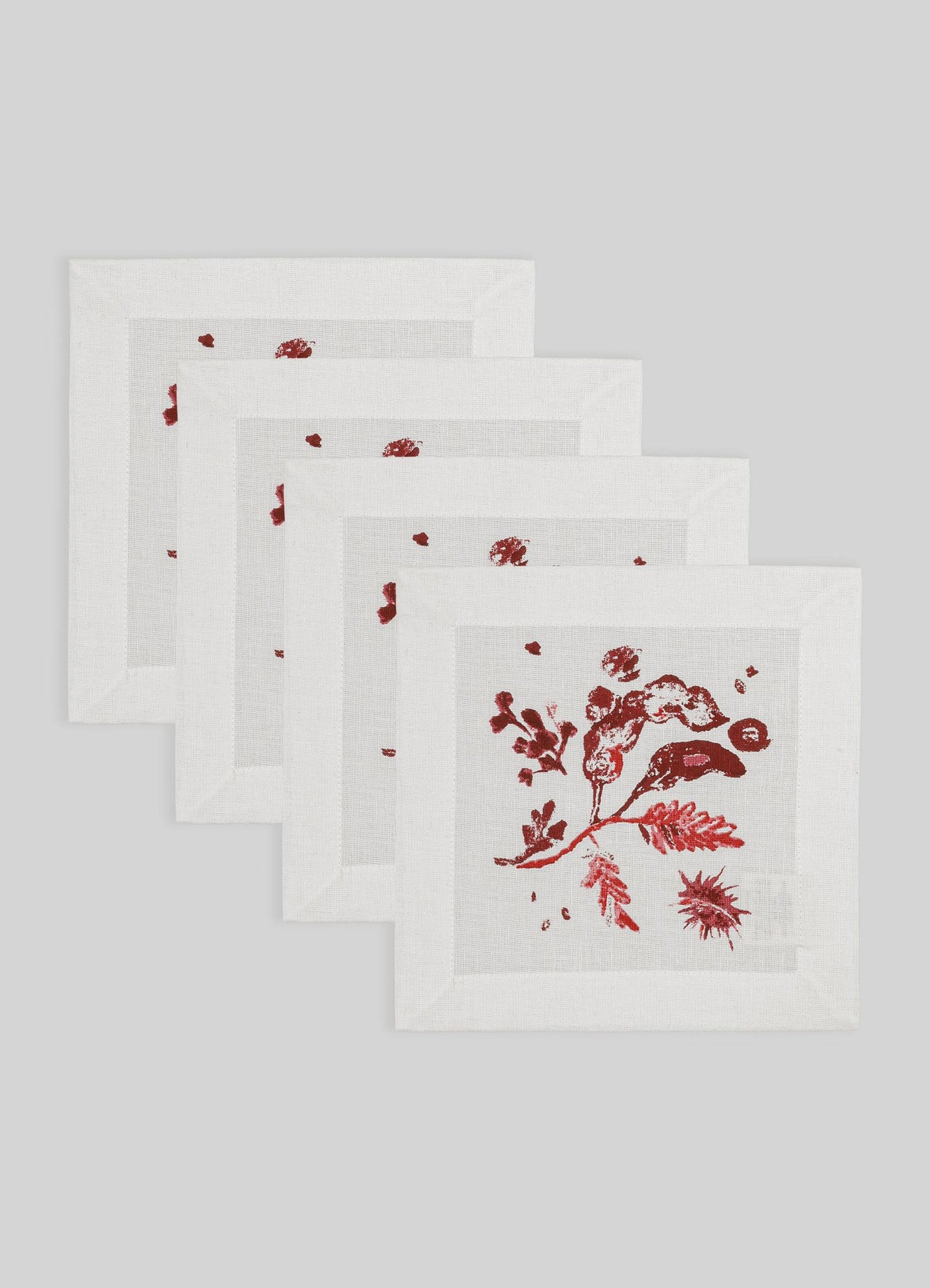 Tamarind Red Cocktail Napkins - Set of 4