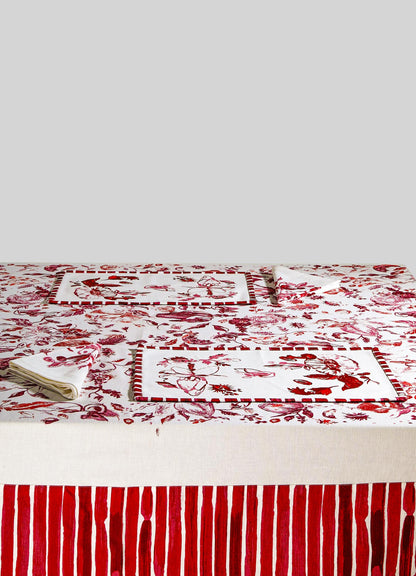 Orchard Red Table Cloth