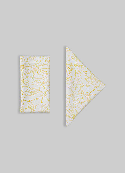 Spring Bouquet Yellow Napkins - Set of 4