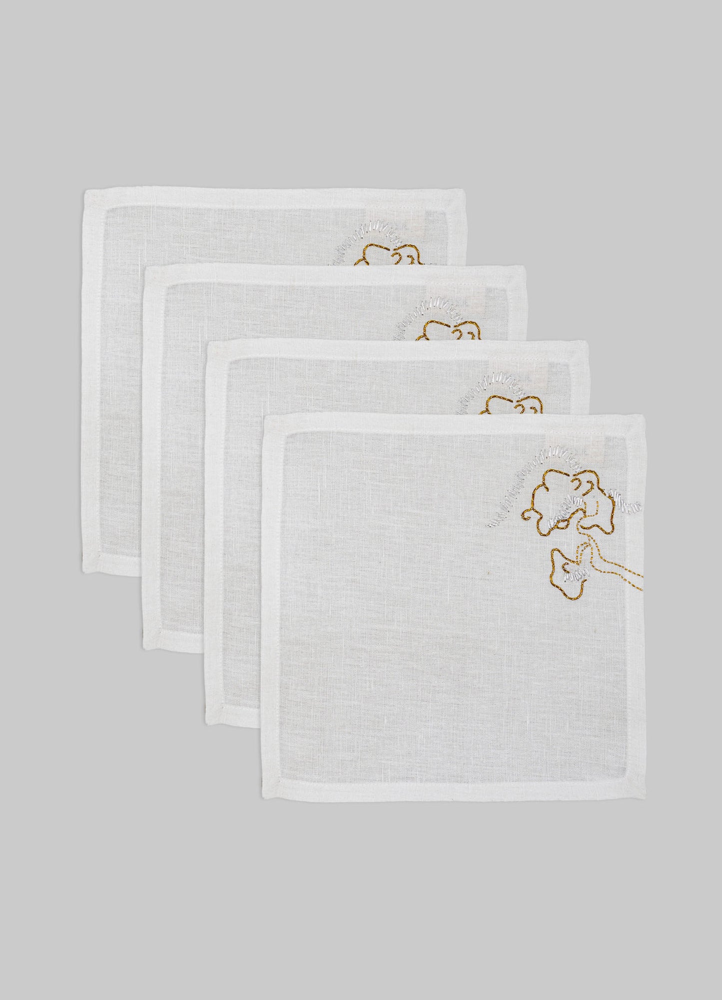 cocktail beverage napkins white