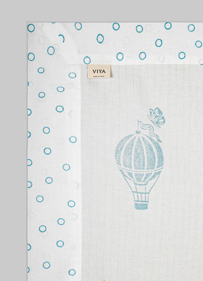 Mela Blue Flat Sheet