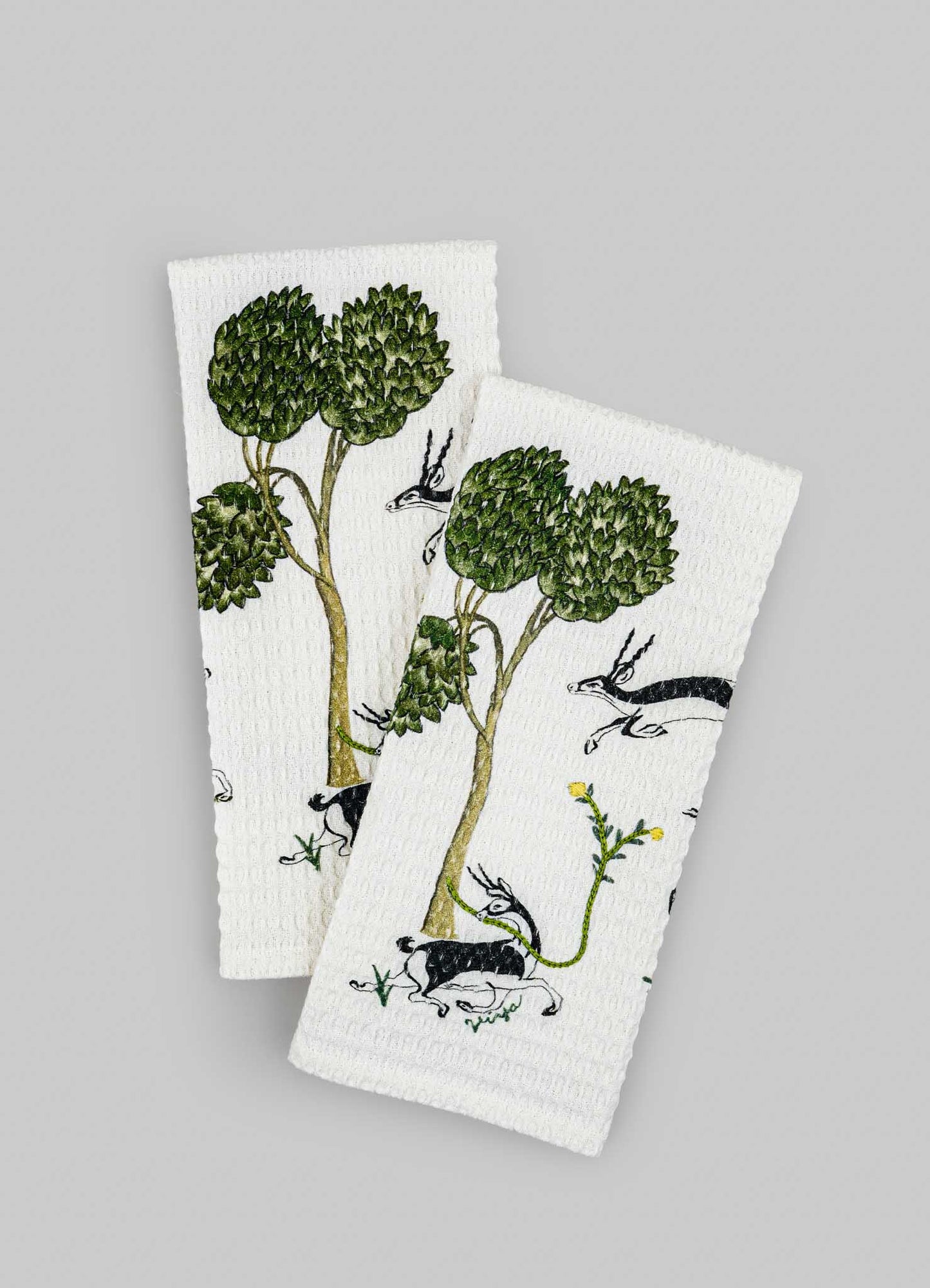 Majestic Blackbuck Hand Towels - Set of 2