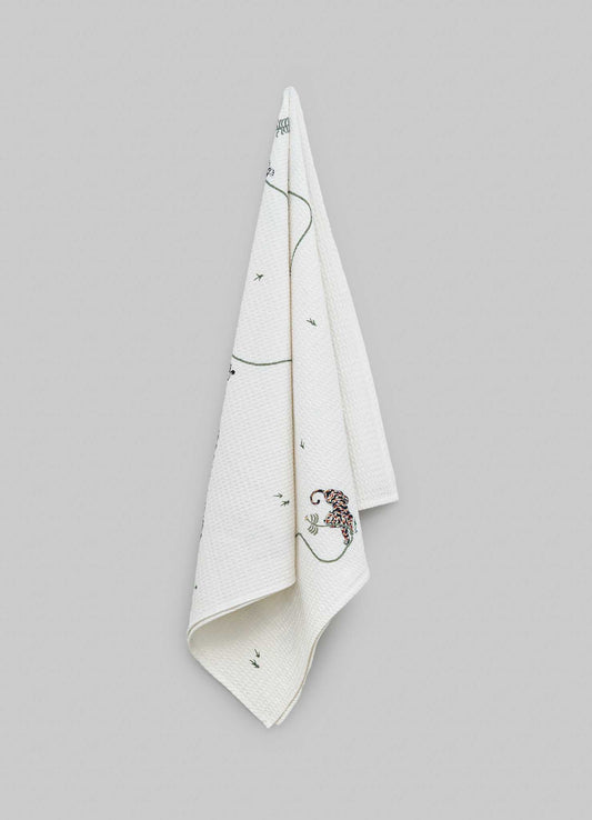 Lounging Tiger Bath Towel