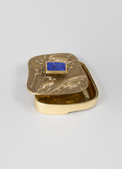 blackbuck luxury trinket box blue viya