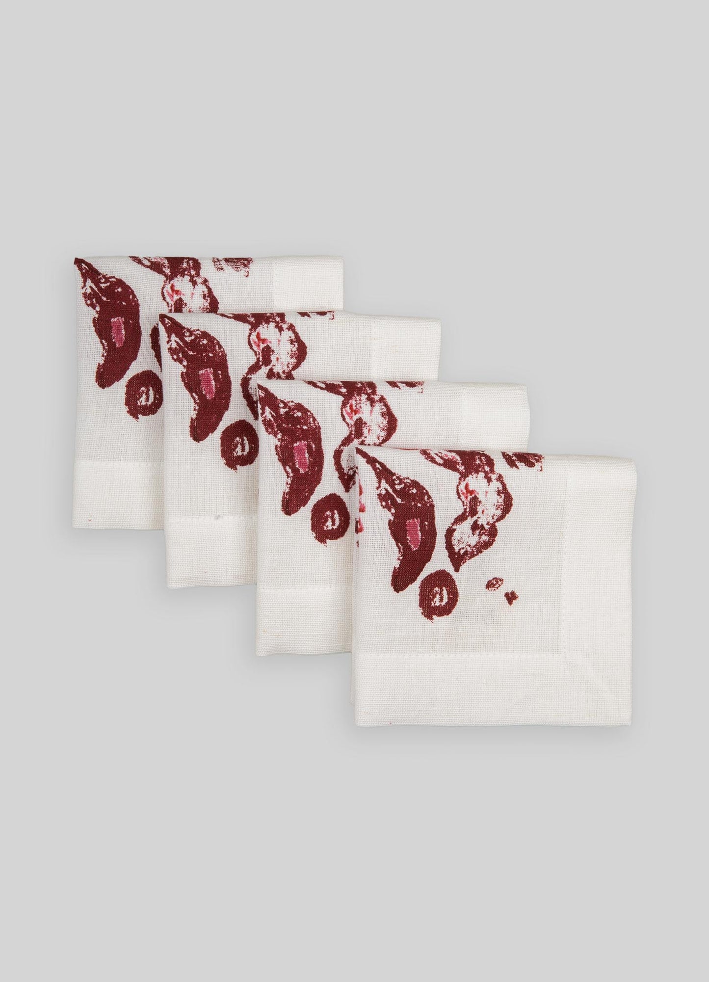 Tamarind Red Cocktail Napkins - Set of 4