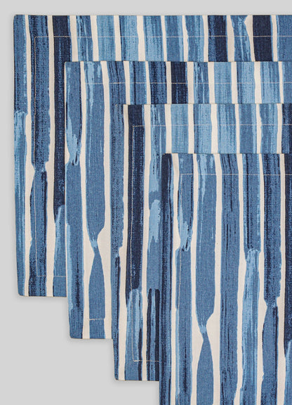 Orchard Blue Stripe Placemats - Set of 4