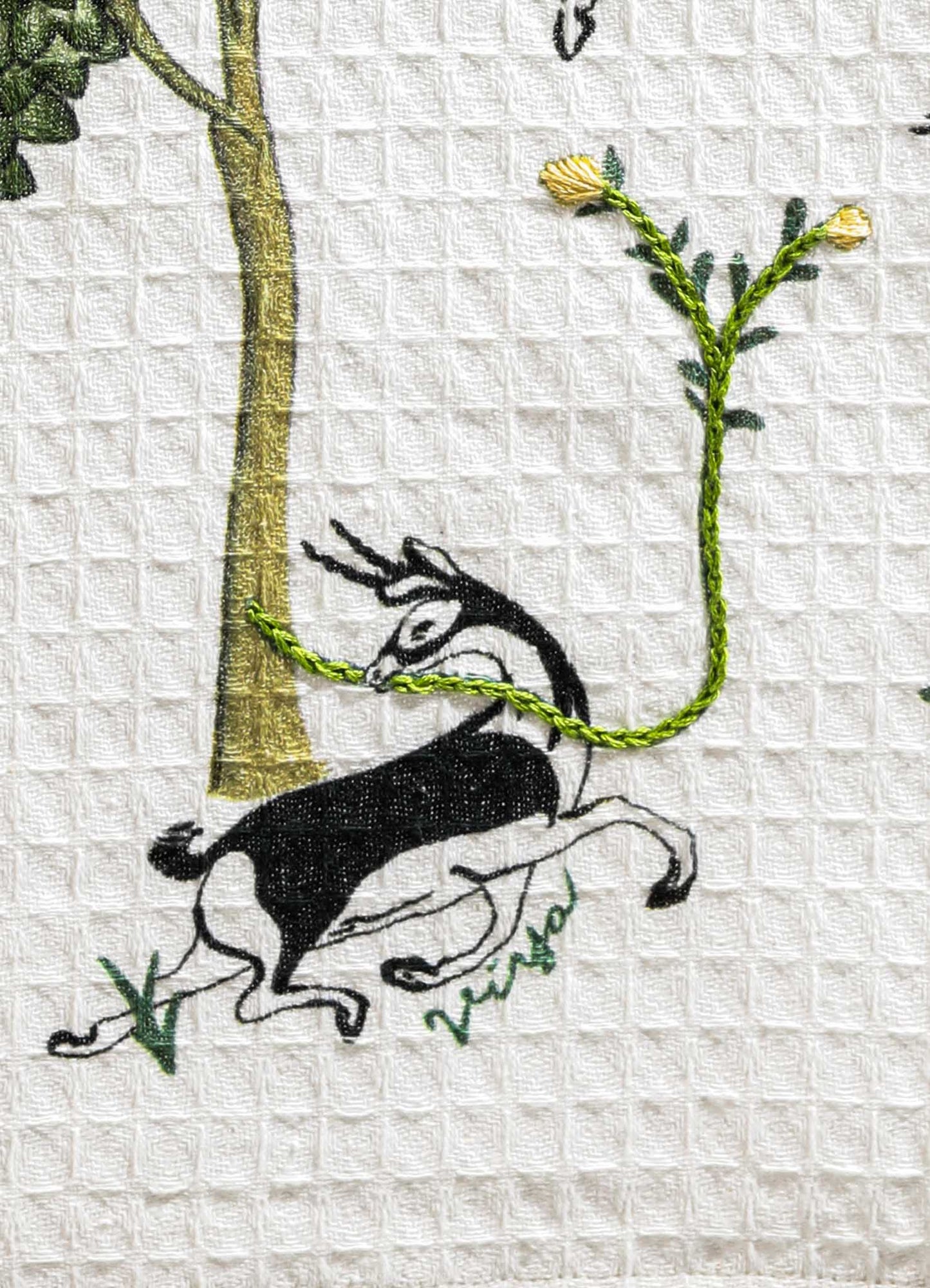 Majestic Blackbuck Hand Towels - Set of 2