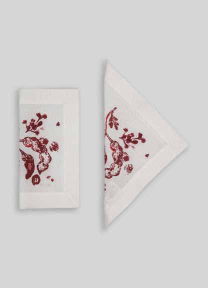 Tamarind Red Cocktail Napkins - Set of 4