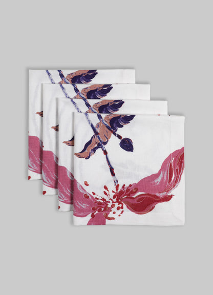 Lotus Pink Napkins - Set of 4