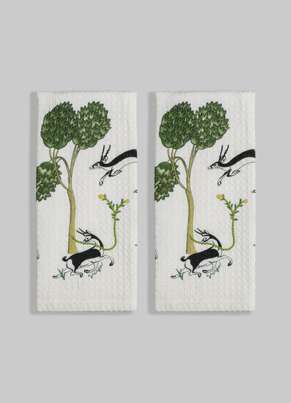 Majestic Blackbuck Hand Towels - Set of 2