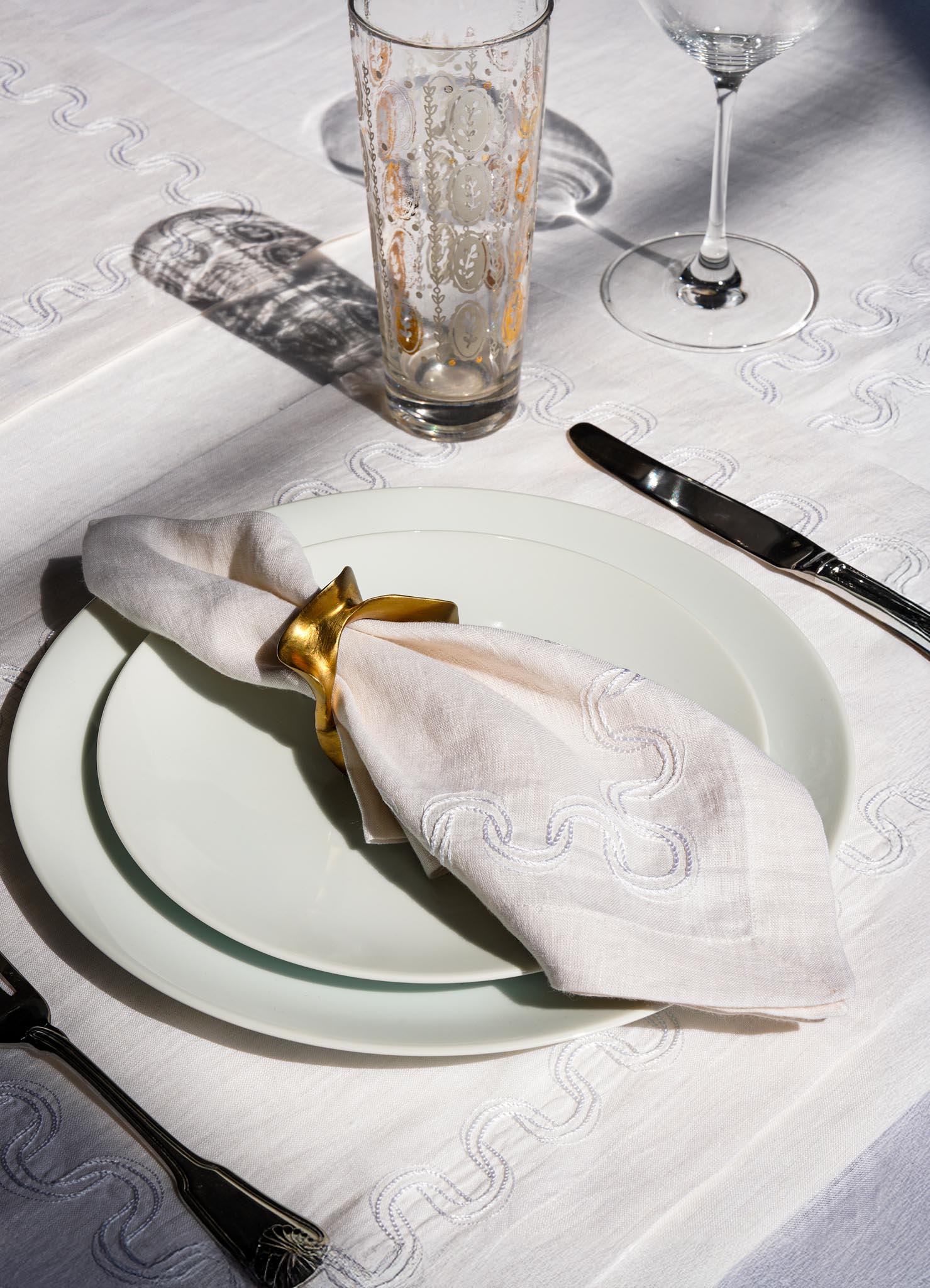 luxury white napkin towel