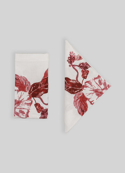 Jackfruit Red Napkins - Set of 4