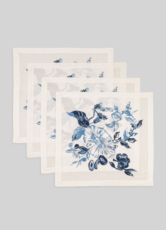 Jackfruit Blue Napkins - Set of 4